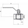 Válvula de bola HH tipo construcción 1/4" - DIFF