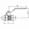 Válvula de bola HH tipo construcción 3/8"