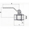 Válvula esférica MH tipo construcción 1/4"
