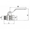 Válvula de bola MH tipo construcción 3/8" - DIFF