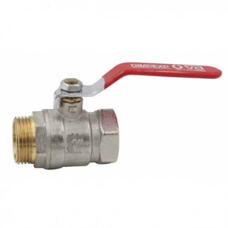 Válvula macho/hembra con empuñadura plana PN40 3/8" - DIMPEXP : 1152-38