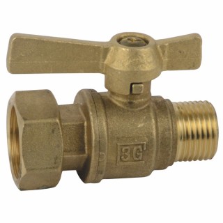 Válvula de corte antes / después del contador MH recta 3/4"