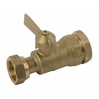 Válvula de corte antes / después del contador para tubo pe 3/4" - DIFF
