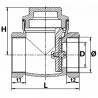 Válvula retencion asiento de cierre epdm 1/2"