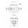 Reductor isobar HH 3/4" tapa composite iso20fcc - ITRON : ISO20FCCMG