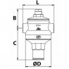 Reductor presión inox 1"  nf - RBM : 510670