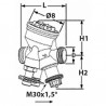 Válvula Ta compact p M 1" DN25 de 370 a 2150 l/h - IMI : 52164-025