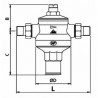 Reductor de presión con membrana Rinox HH3/4" - RBM : 510510