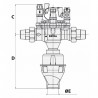 Desconector BA 2860 DN 15 - SOCLA WATTS : 149B3880