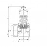 Válvula de calefacción 4b rueda H1/2" - GOETZE : 651MHIK-15-F/F-1 4B