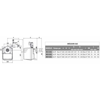 Quemador gas CB-NC10 GXE - CUENOD : 3836578
