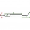 Electrodos encendido C135/200 (X 2) - DIFF para Cuenod : 13015833