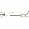 Bloque electrodo + cable C28/34 - DIFF para Cuenod : 145905