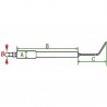 Electrodo encendido G1/G3 - DIFF para Weishaupt : 1513271433/7