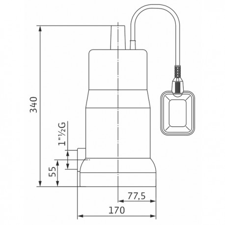 Bomba sumergible INITIAL DRAIN 10-7 - WILO : 4168021