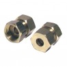 Racor de oliva recto H3/8 x tubo de 8mm  (X 2) - DIFF