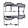 Racor de oliva recto H3/8 x tubo de 8mm  (X 2) - DIFF