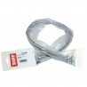 Flexible H3/8" x H3/8" recto longitud 1000mm (X 2)