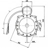 Brida de adaptación para motor NEMA 2/N2/F4 - DIFF para De Dietrich Chappée : S50036914