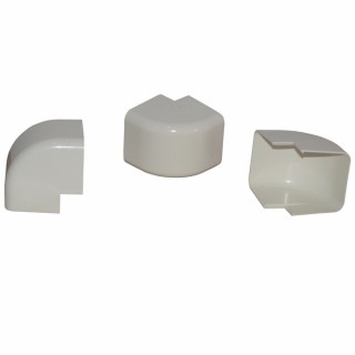Angulo externo 60x80 blanco crema 9001 (X 9) - DIFF