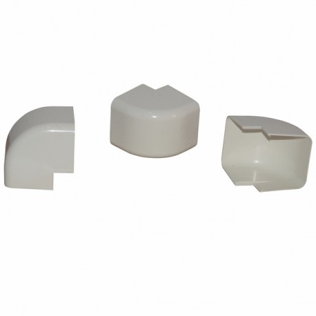 Angulo externo 60x80 blanco crema 9001 (X 9) - DIFF