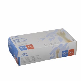 Guante de vinilo desechable T9/10 - XL (X 100)