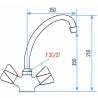 GRIFERÍA - Mezclador de lavabo con vaciador automático