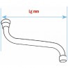 Racor y cuello de cisne - Caño abajo F15/21 x 200mm