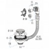 El desagüe del fregadero cesta 514 - NICOLL : 0204123
