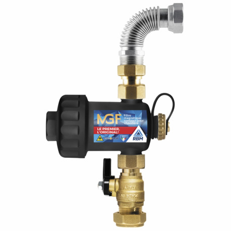 Filtro magnético MGF negro válvula de oliva 22 - RBM : 37010500