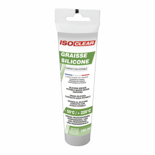 Grasa silicona para el contacto agua potable Tubo 100 ml  - ISOCLEAR