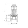 Válvula de calefacción 3b rueda H3/4" - GOETZE : 651MHIK-20-F/F-2 3B