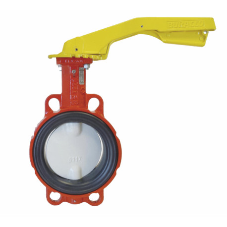 Válvula de mariposa de gas con orejas de centrado gas DN80 - BURACCO : MA913B080IBCL