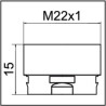 Adaptador para aireador CLINIC SNAP M22x1 - NEOPERL : 1437190