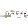 Termopar 7 racores lg 900mm - DIFF